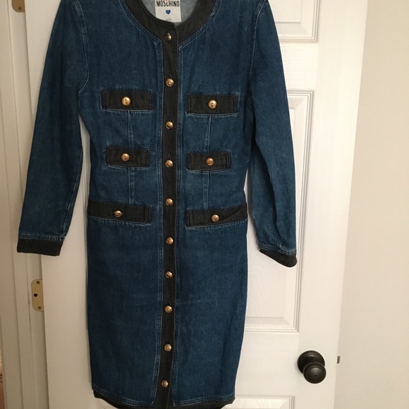 Moschino Dresses & Skirts - Vintage 90s Moschino Denim Dress